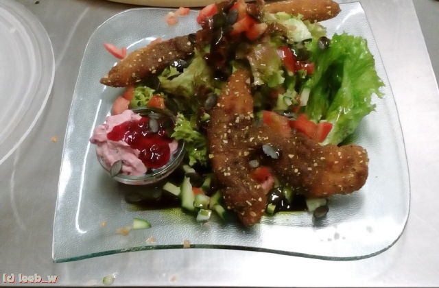 knuspriges Backhendl